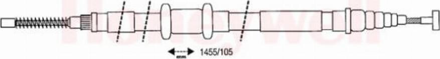 BENDIX 432628 B - Cavo comando, Freno stazionamento www.autoricambit.com