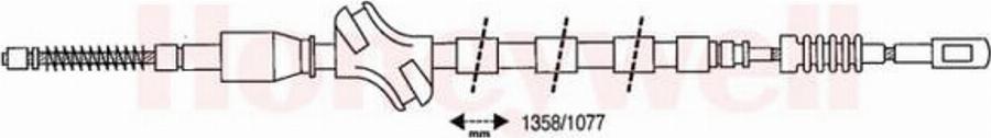 BENDIX 432080 B - Cavo comando, Freno stazionamento www.autoricambit.com