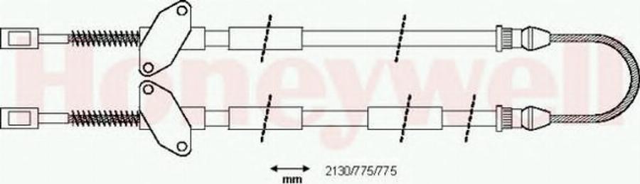 BENDIX 432032 B - Cavo comando, Freno stazionamento www.autoricambit.com