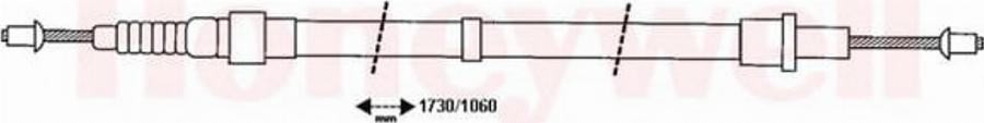 BENDIX 432839 B - Cavo comando, Freno stazionamento www.autoricambit.com