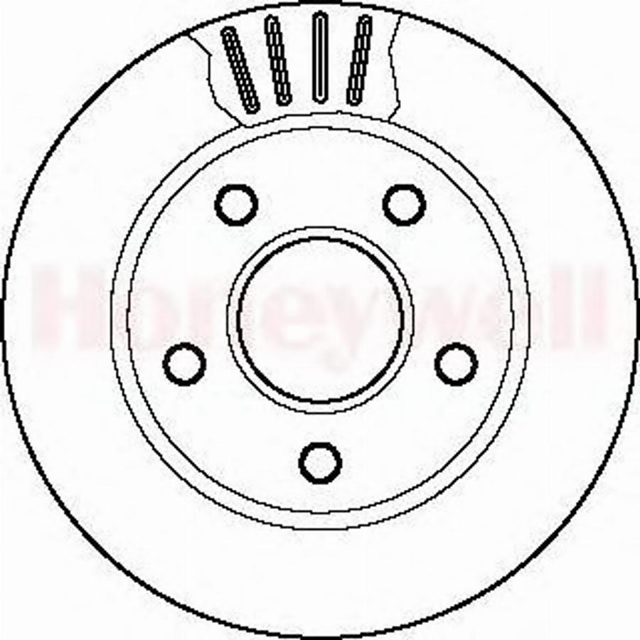 BENDIX 561654B - Discofreno www.autoricambit.com