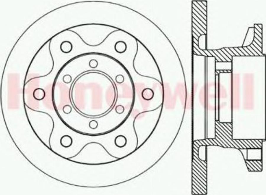 BENDIX 562493B - Discofreno www.autoricambit.com