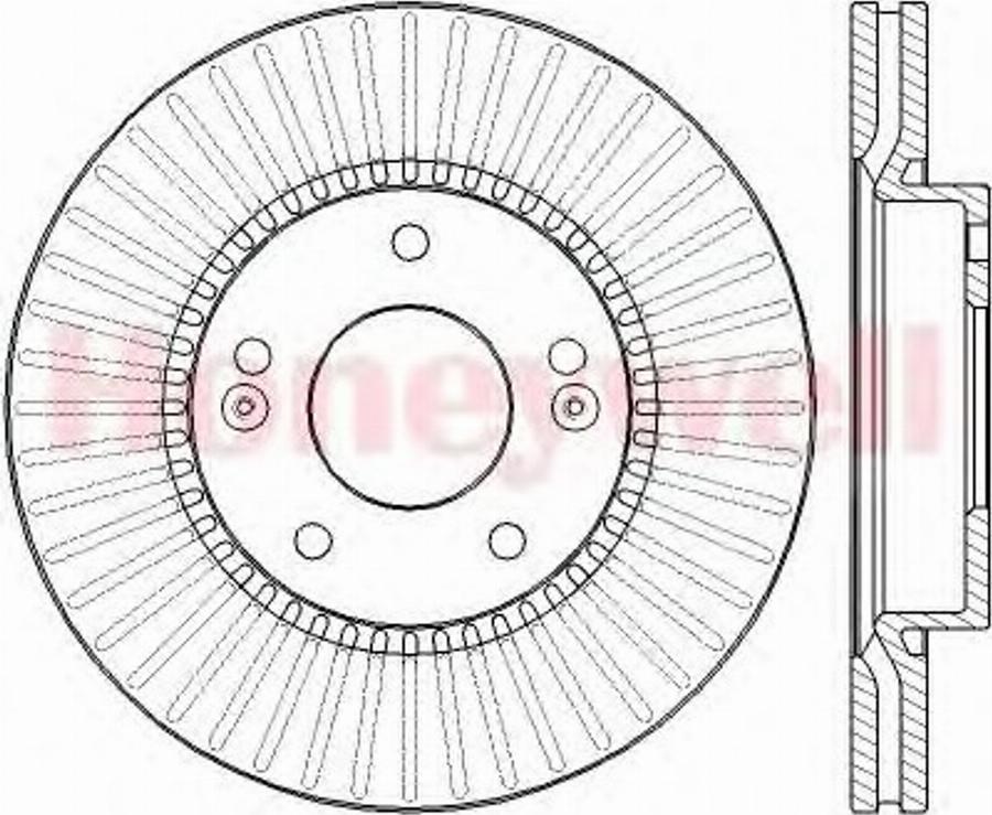 BENDIX 562433B - Discofreno www.autoricambit.com