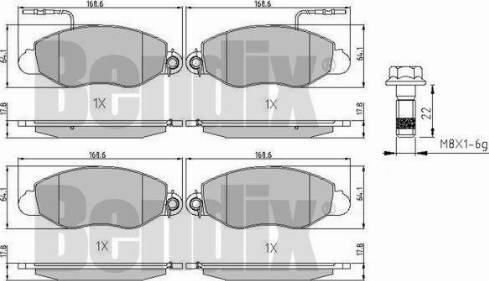 BENDIX 510903 - Kit pastiglie freno, Freno a disco www.autoricambit.com