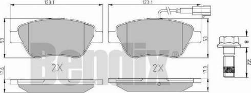 BENDIX 510912 - Kit pastiglie freno, Freno a disco www.autoricambit.com