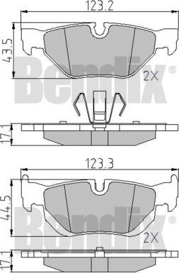 BENDIX 510489 - Kit pastiglie freno, Freno a disco www.autoricambit.com