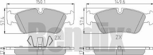 BENDIX 510506 - Kit pastiglie freno, Freno a disco www.autoricambit.com