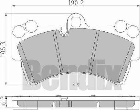 BENDIX 510579 - Kit pastiglie freno, Freno a disco www.autoricambit.com