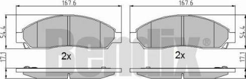 BENDIX 510691 - Kit pastiglie freno, Freno a disco www.autoricambit.com