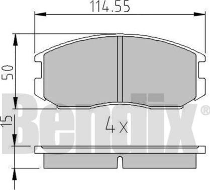 BENDIX 510094 - Kit pastiglie freno, Freno a disco www.autoricambit.com