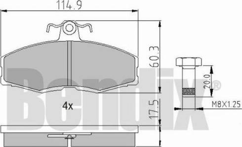 BENDIX 510062 - Kit pastiglie freno, Freno a disco www.autoricambit.com