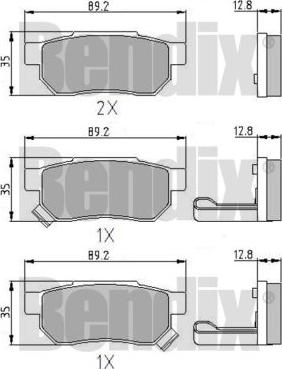 BENDIX 510084 - Kit pastiglie freno, Freno a disco www.autoricambit.com