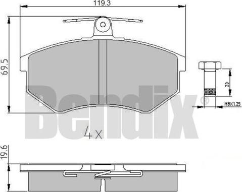 BENDIX 510030 - Kit pastiglie freno, Freno a disco www.autoricambit.com