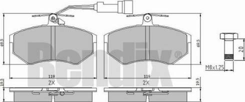 BENDIX 510031 - Kit pastiglie freno, Freno a disco www.autoricambit.com