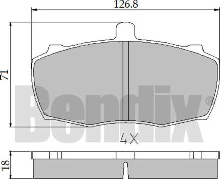 BENDIX 510181 - Kit pastiglie freno, Freno a disco www.autoricambit.com