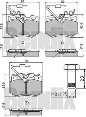 BENDIX 510120 - Kit pastiglie freno, Freno a disco www.autoricambit.com