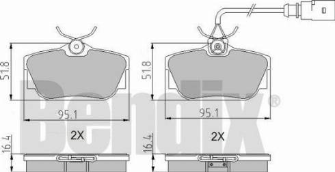 BENDIX 510397 - Kit pastiglie freno, Freno a disco www.autoricambit.com