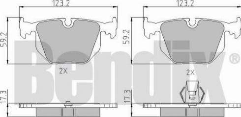 BENDIX 510329 - Kit pastiglie freno, Freno a disco www.autoricambit.com