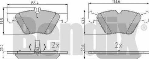 BENDIX 510299 - Kit pastiglie freno, Freno a disco www.autoricambit.com