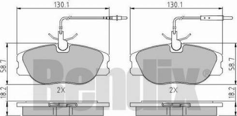 BENDIX 510274 - Kit pastiglie freno, Freno a disco www.autoricambit.com