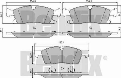 BENDIX 510793 - Kit pastiglie freno, Freno a disco www.autoricambit.com