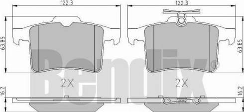 BENDIX 510792 - Kit pastiglie freno, Freno a disco www.autoricambit.com