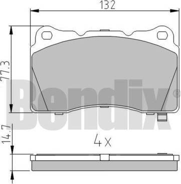 BENDIX 510783 - Kit pastiglie freno, Freno a disco www.autoricambit.com