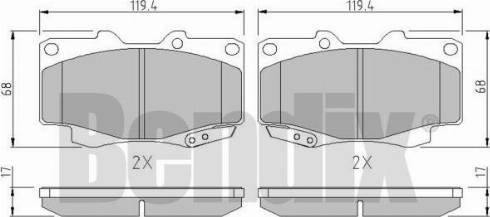 BENDIX 510774 - Kit pastiglie freno, Freno a disco www.autoricambit.com