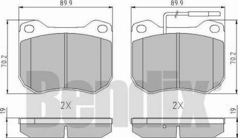 BENDIX 511008 - Kit pastiglie freno, Freno a disco www.autoricambit.com