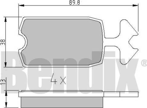 BENDIX 511014 - Kit pastiglie freno, Freno a disco www.autoricambit.com