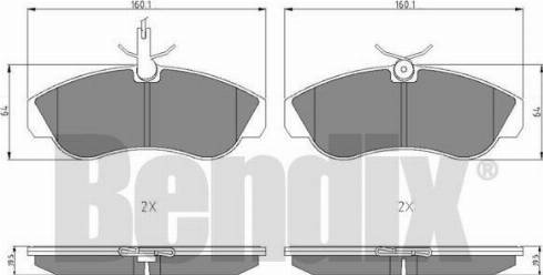 BENDIX 511029 - Kit pastiglie freno, Freno a disco www.autoricambit.com