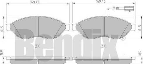 BENDIX 511144 - Kit pastiglie freno, Freno a disco www.autoricambit.com