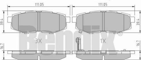 BENDIX 511162 - Kit pastiglie freno, Freno a disco www.autoricambit.com