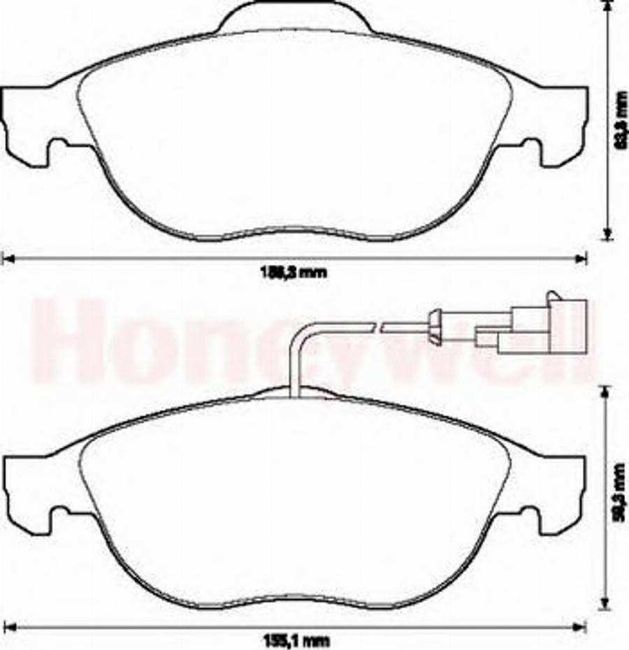 BENDIX 571933X - Kit pastiglie freno, Freno a disco www.autoricambit.com