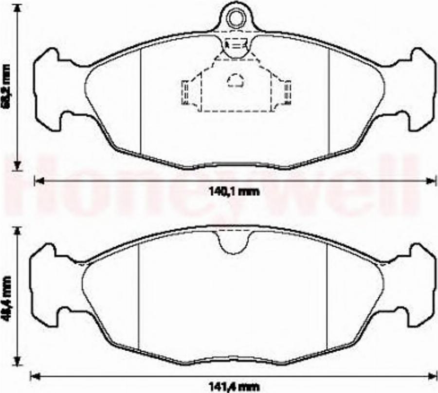 BENDIX 571492B - Kit pastiglie freno, Freno a disco www.autoricambit.com