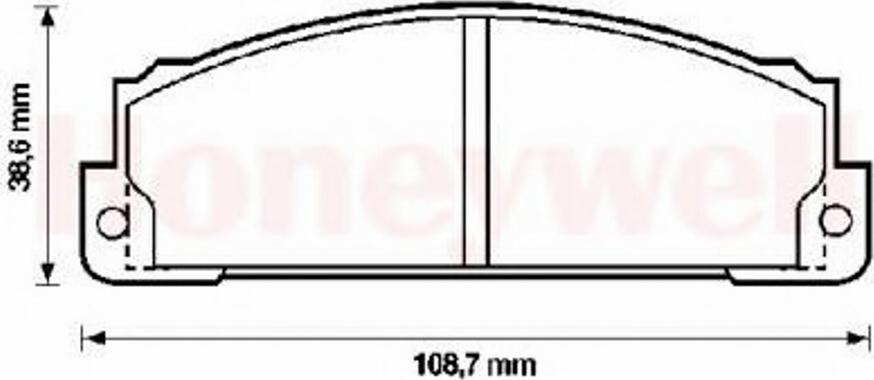 BENDIX 571463B - Kit pastiglie freno, Freno a disco www.autoricambit.com