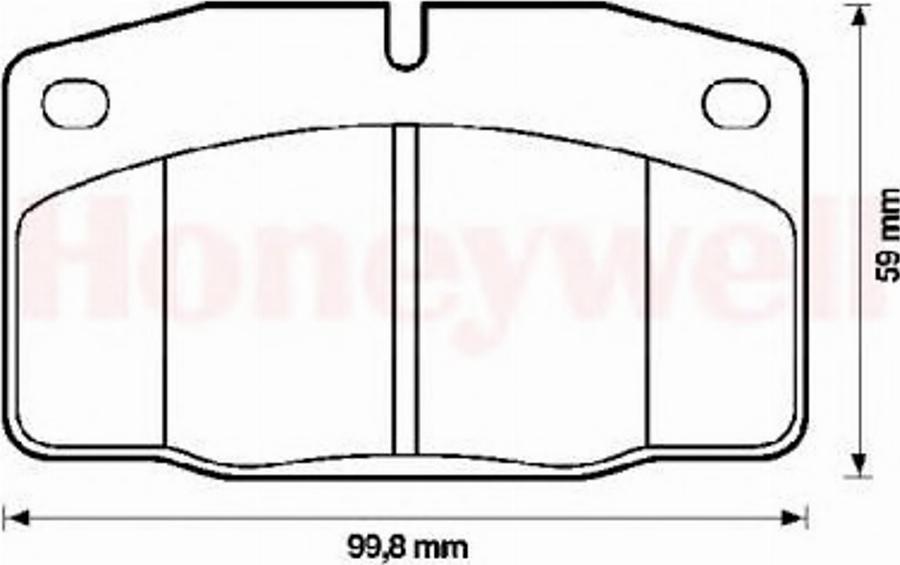 BENDIX 571539B - Kit pastiglie freno, Freno a disco www.autoricambit.com