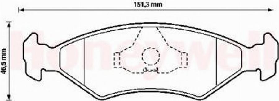 BENDIX 571536B - Kit pastiglie freno, Freno a disco www.autoricambit.com