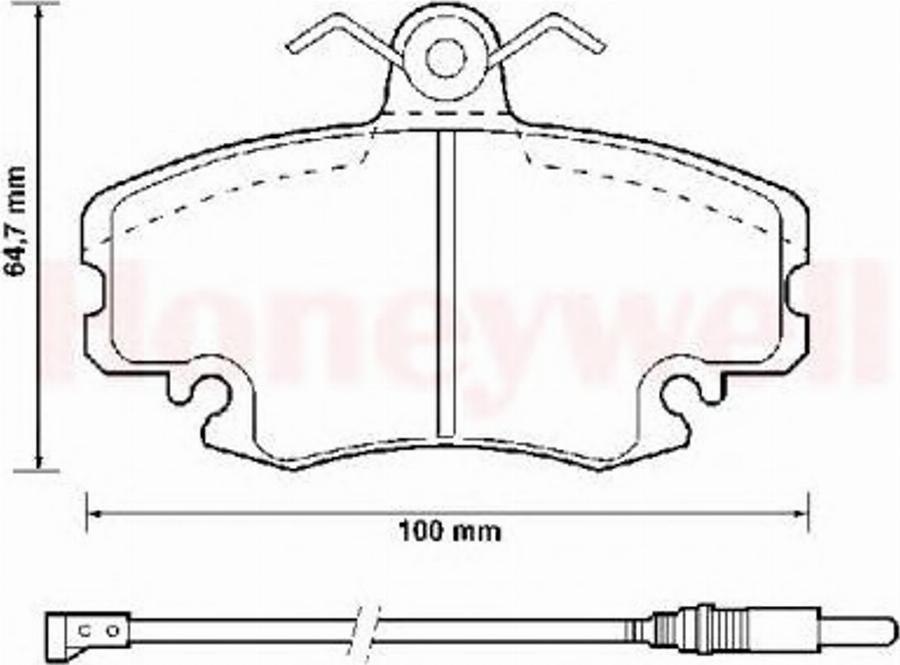 BENDIX 571526B - Kit pastiglie freno, Freno a disco www.autoricambit.com