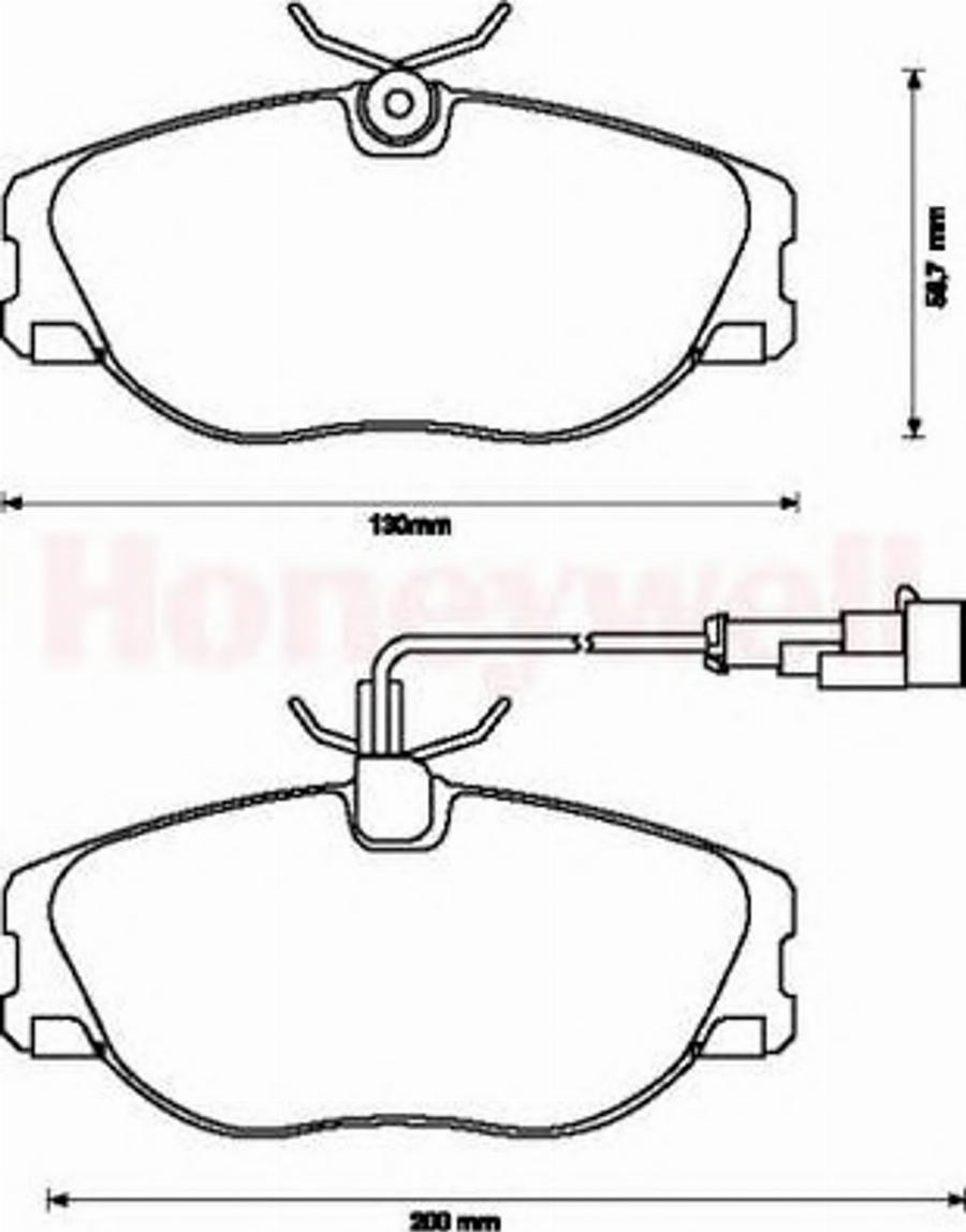 BENDIX 571894B - Kit pastiglie freno, Freno a disco www.autoricambit.com