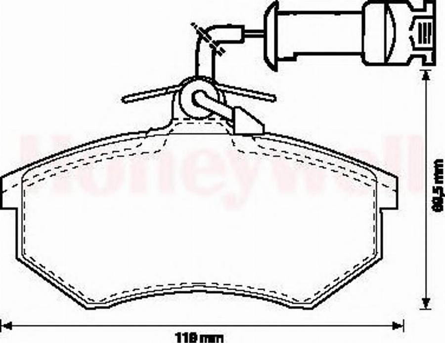 BENDIX 571864B - Kit pastiglie freno, Freno a disco www.autoricambit.com