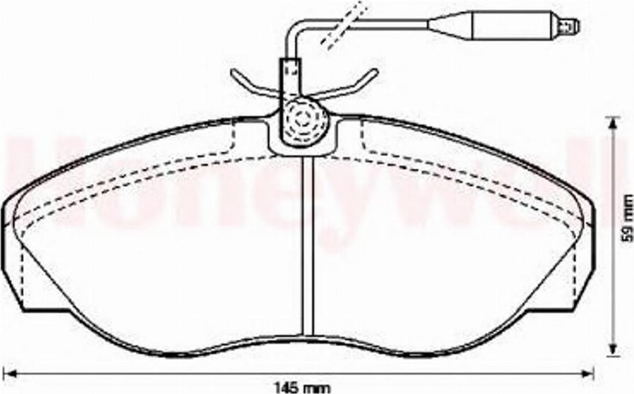 BENDIX 571839B - Kit pastiglie freno, Freno a disco www.autoricambit.com