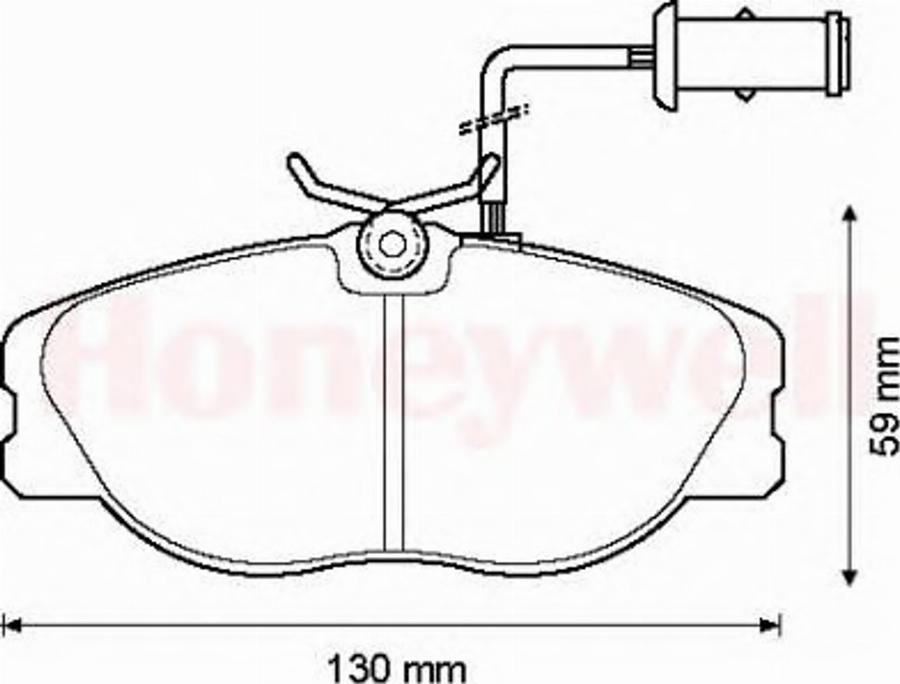 BENDIX 571365B - Kit pastiglie freno, Freno a disco www.autoricambit.com