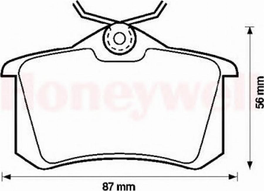 BENDIX 571361B - Kit pastiglie freno, Freno a disco www.autoricambit.com