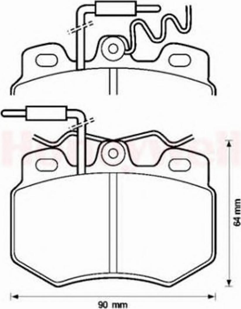 BENDIX 571319X - Kit pastiglie freno, Freno a disco www.autoricambit.com