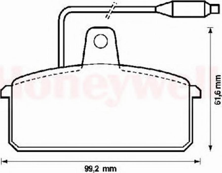 BENDIX 571318B - Kit pastiglie freno, Freno a disco www.autoricambit.com