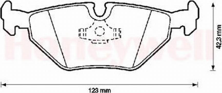 BENDIX 571387X - Kit pastiglie freno, Freno a disco www.autoricambit.com