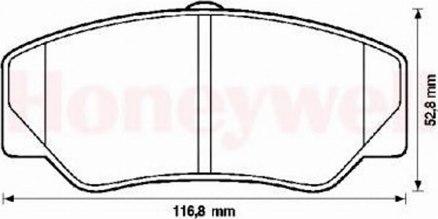 BENDIX 571336B - Kit pastiglie freno, Freno a disco www.autoricambit.com