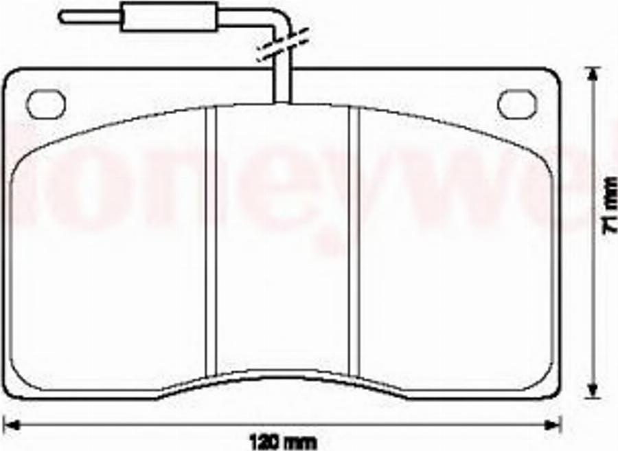 BENDIX 571321B - Kit pastiglie freno, Freno a disco www.autoricambit.com