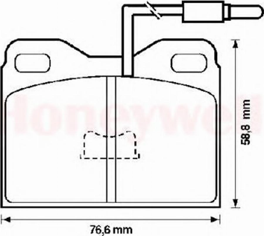 BENDIX 571322B - Kit pastiglie freno, Freno a disco www.autoricambit.com